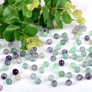 Natural Gem Stones -Fluorite- (Round Beads 6 MM-200 Pieces)